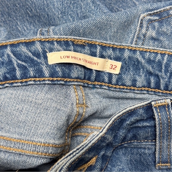 {Levi's} "Low Pitch Straight" Premium Quality Loose Relaxed Stretch Denim Jeans - Picture 6 of 9